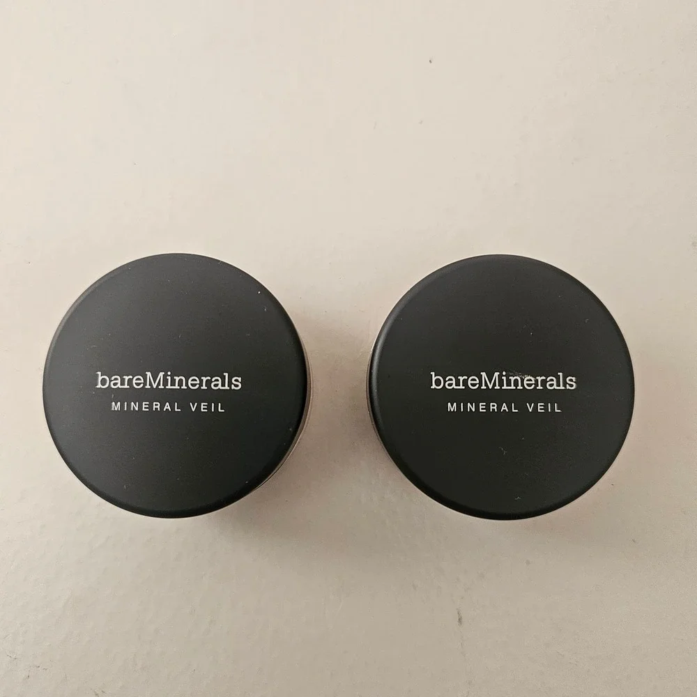 NEW Lot of 2 bareMinerals Tinted Mineral Veil Finishing Powder 2g .06oz Tan